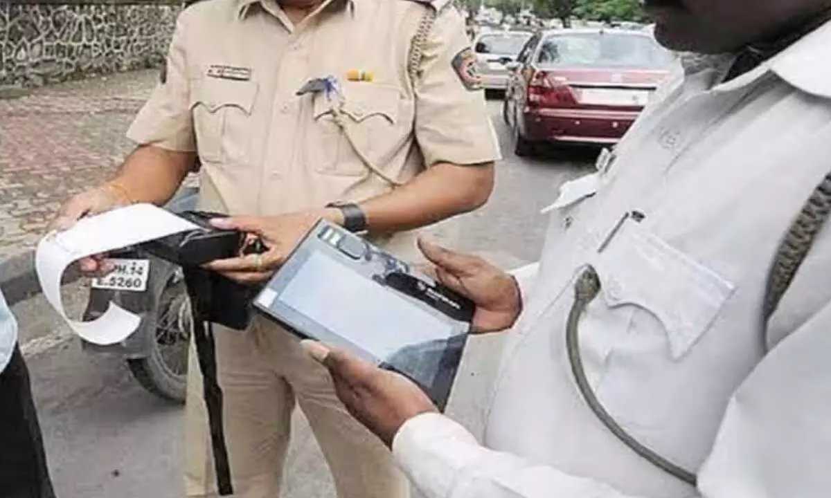 Traffic police deny rumors of e-Challan discounts