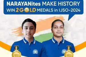 Two Narayan students win gold medals at IJSO 2024