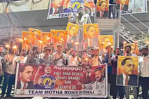 Youth Congress holds torch rally against Amit Shah’s remarks on Ambedkar