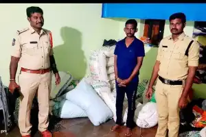 31 Bags of Illegal Ration Rice Confiscated in Venkataapur
