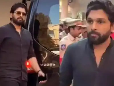 Allu Arjun stops by Chikkadpally police station to meet bail terms