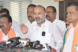 Bandi warns Telangana government against renaming Central schemes