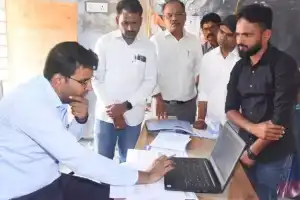 Collector B.M. Santhosh Reviews Field Checks for Rythu Bharosa and Ration Card Beneficiaries