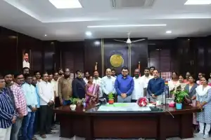 Collector Badavath Santosh Focuses on All-Round Development for 2025