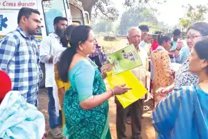 DMHO inspects tribal health center and anganwadi