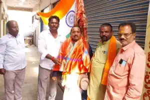 Hindu Dharma Padayatra Welcomed at Erravalli Crossroads