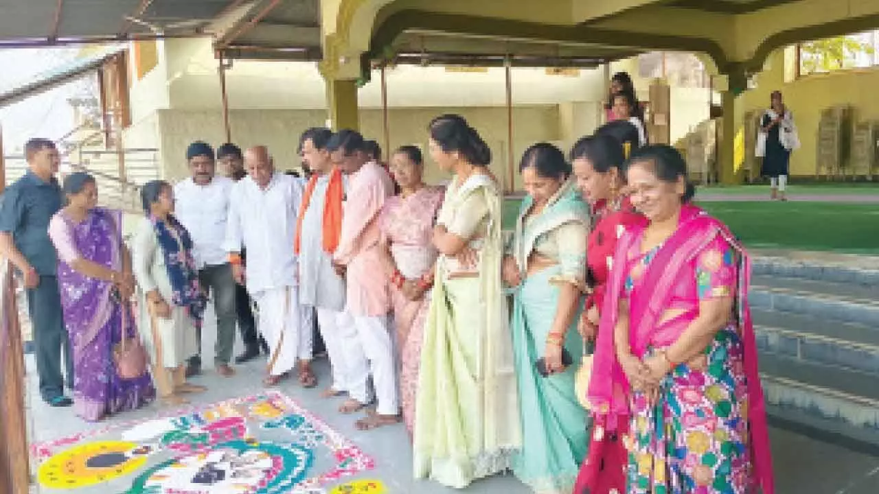 Hindu Utsava Samiti organizes Rangoli competitions