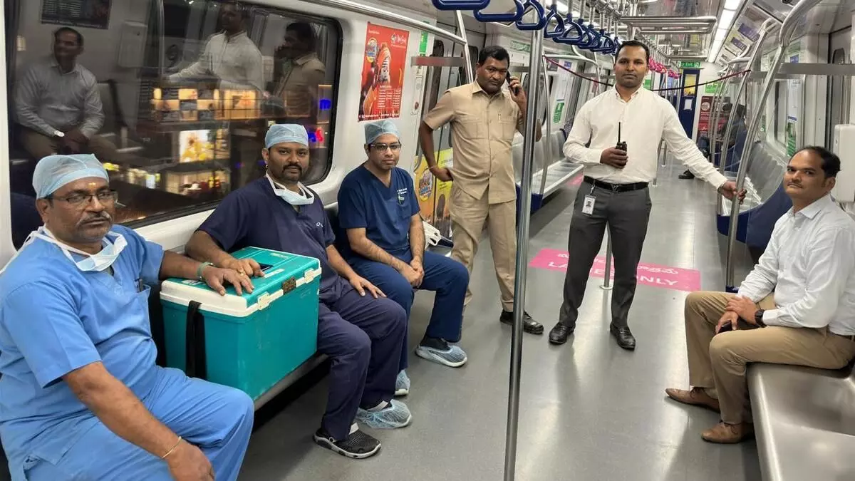 Hyderabad: Heart and Lungs of Accident Victim Transported Through Metro and ORR to Save Lives
