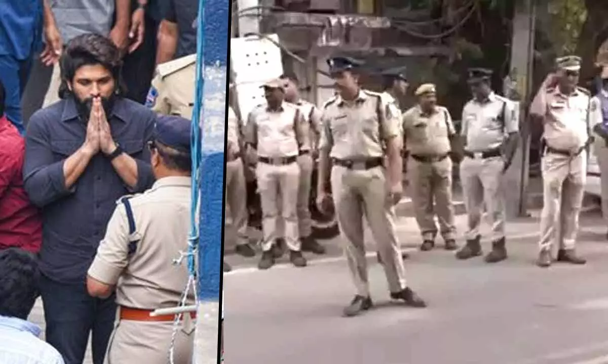 Increased Police Presence at KIMS Hospital Ahead of Allu Arjun’s Expected Visit