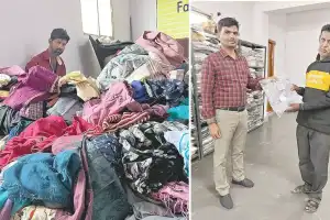 Kapda Bank providing clothing to those in need