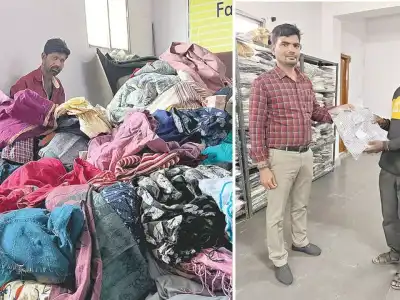 Kapda Bank providing clothing to those in need