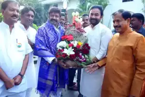 Kishan Reddy Visits Balakrishna’s Home to Offer Congratulations