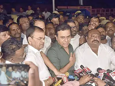 KTR challenges CM Revanth to take a lie detector test in ACB and ED cases