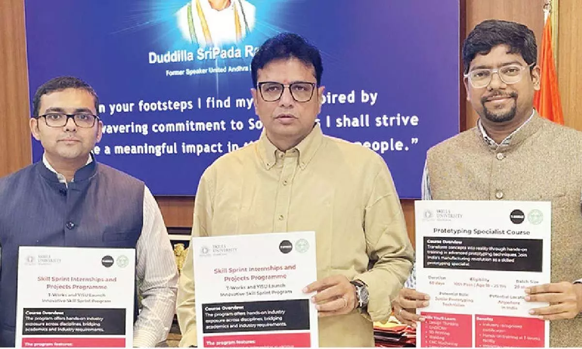 Minister launches poster for Skill Sprint training program