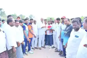 MLA Bandla Krishna Mohan Reddy Launches NPL Season-4 Cricket Tournament in Netivanipalli