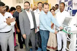 MLA Gandra launches new ventilators at government hospital