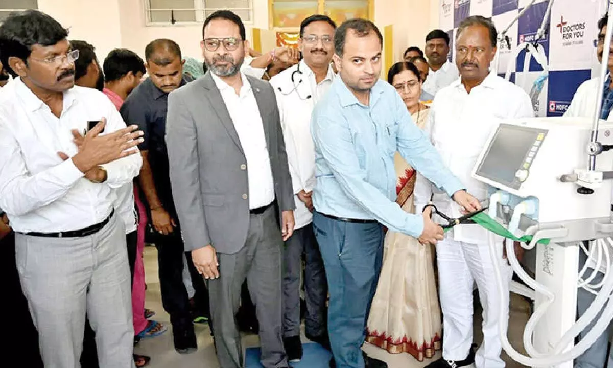 MLA Gandra launches new ventilators at government hospital