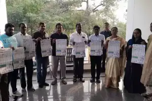 MLA Yennam launches Hans India New Year Calendar in Mahabubnagar