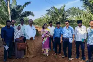 Oil Fed MD and Horticulture Director Assess Oil Palm Operations in Beechupalli