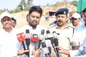 Sports help foster a friendly bond between police and the public, says District Collector Adarsh Surabhi and SP Giridhar Ravula