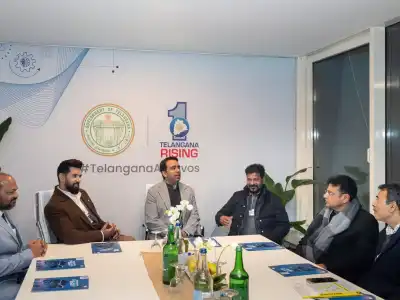 Telangana Pavilion Thrives at Davos as CM Revanth Reddy Drives Investment Discussions