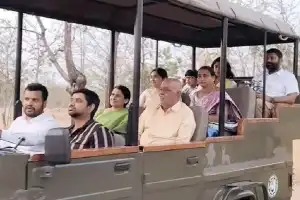 Tiger reserve attracts tourists for jungle safari