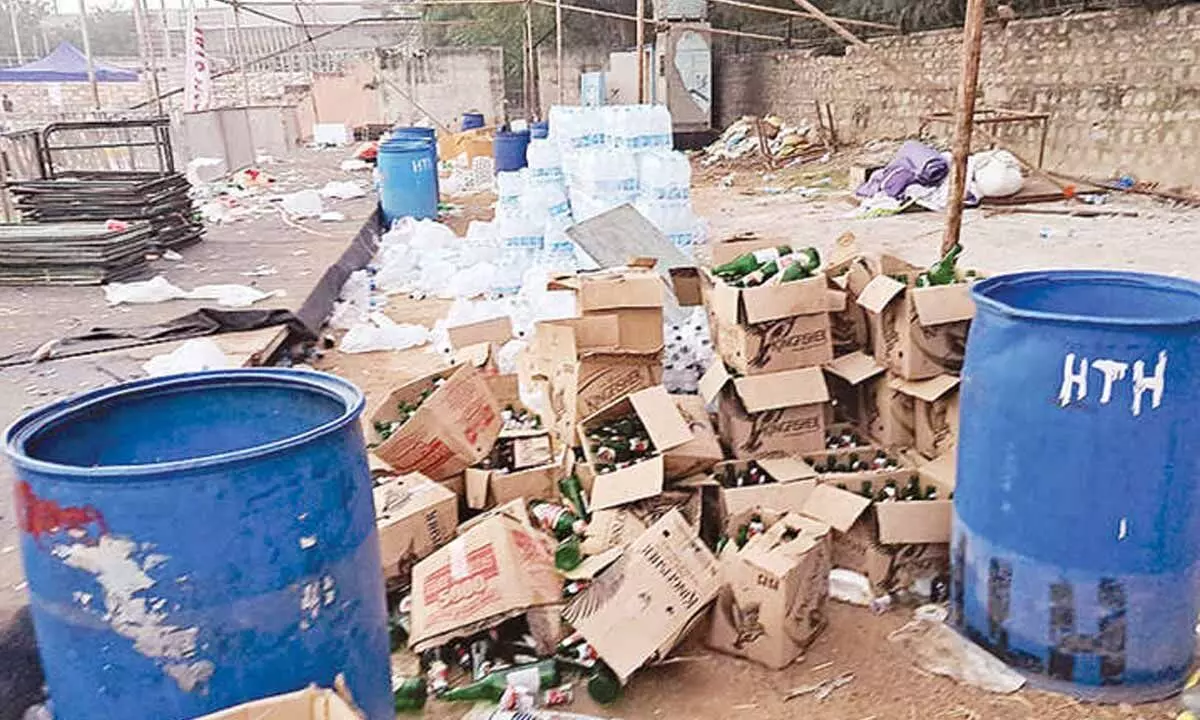 Uppal residents upset over trash left after New Year’s Eve bash
