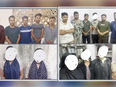 18 illegal migrants arrested for running a brothel, 2 minor girls rescued