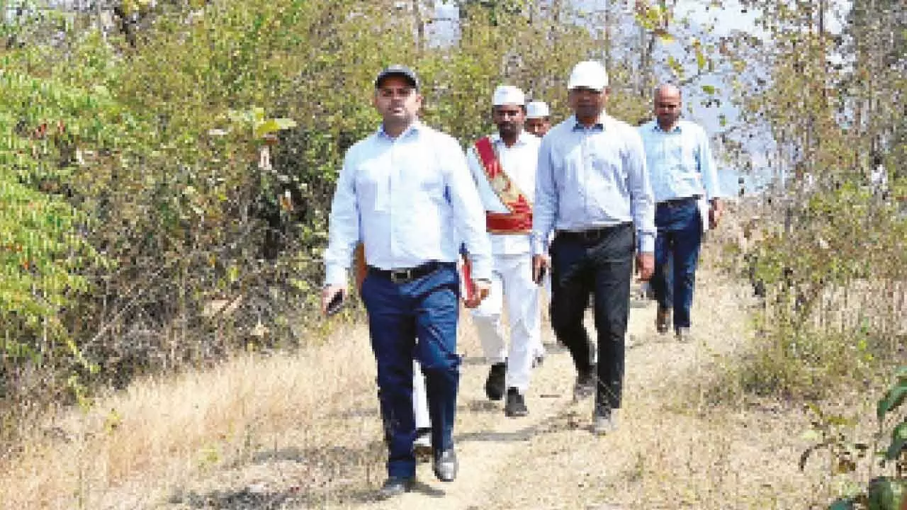 Bhupalapally Collector inspects schools in forest area