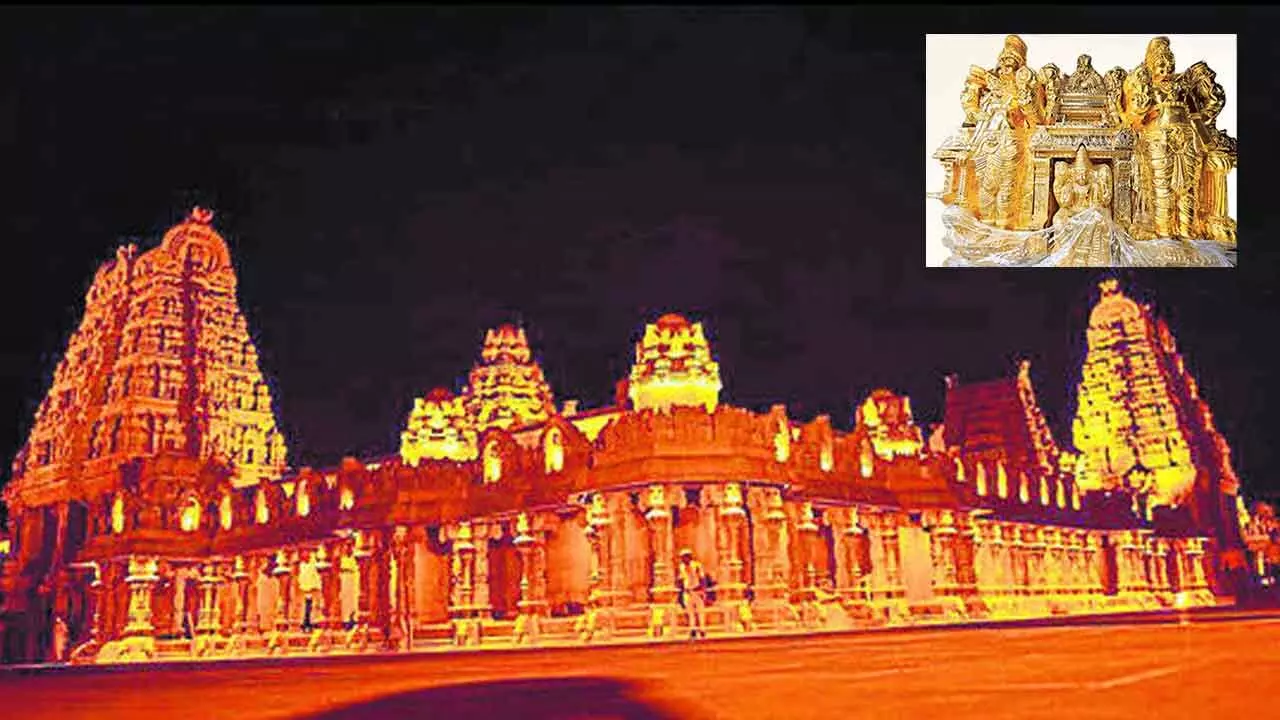 CM Revanth Reddy Inaugurates Golden Vimana Gopuram at Yadagirigutta Temple