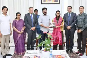 CM Revanth Reddy Opens HCL Tech KRC Campus in Madhapur