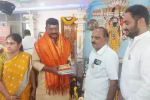 Corporator Koppula Lathanarasimha Reddy Leads Celebrations at Sahara Estates Shiva Temple