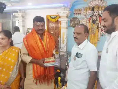 Corporator Koppula Lathanarasimha Reddy Leads Celebrations at Sahara Estates Shiva Temple
