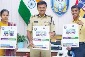 CV Anand unveils poster for Women’s Day run on March 8