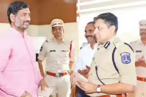 Cyberabad CP praises officers for bravery in firing incident