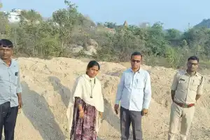 District Officials Take Action Against Illegal Sand Transport in Mahabubnagar