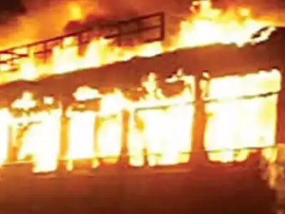 Fire Destroys Two TSRTC Buses at Kushaiguda Depot in Hyderabad