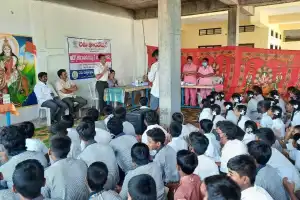Free Medical Camp Organized for School Children in Nawabpet