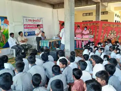 Free Medical Camp Organized for School Children in Nawabpet