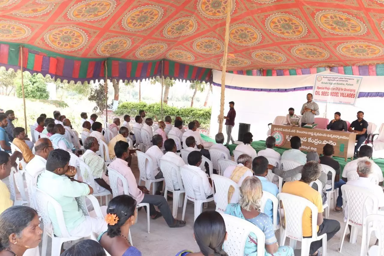High-Yield Oilseed Crop Demonstration Held in Vasanthapur