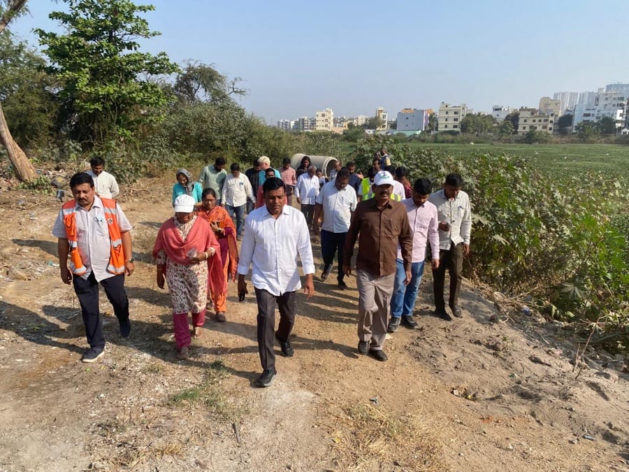 Officials Inspect Gangaram, Patel Kunta, and Durgam Cheruvu for Development and Sewage Prevention