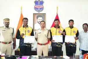 Jogulamba Gadwal Police Excel at 3rd Telangana Police Games – SP Applauds Medal Winners