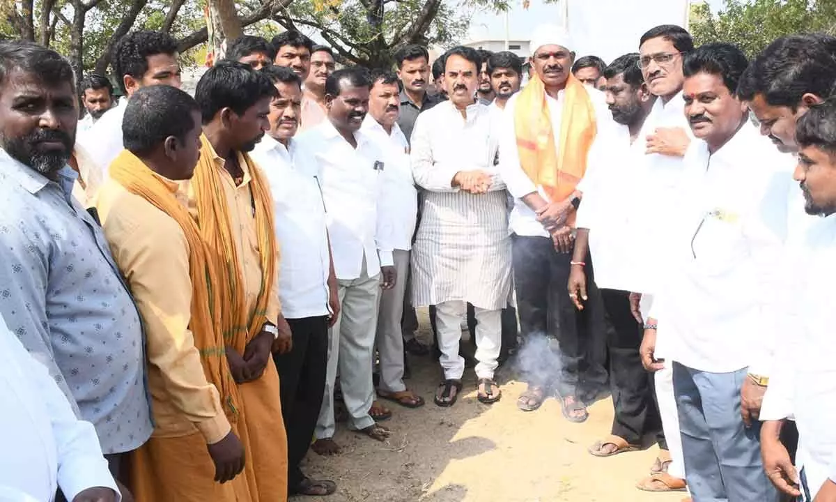 Jupally and Thudi begin development projects