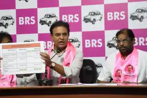 KTR accuses Revanth of leading State into financial crisis