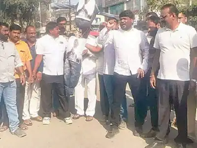 Protesters call for action against Congress MLC