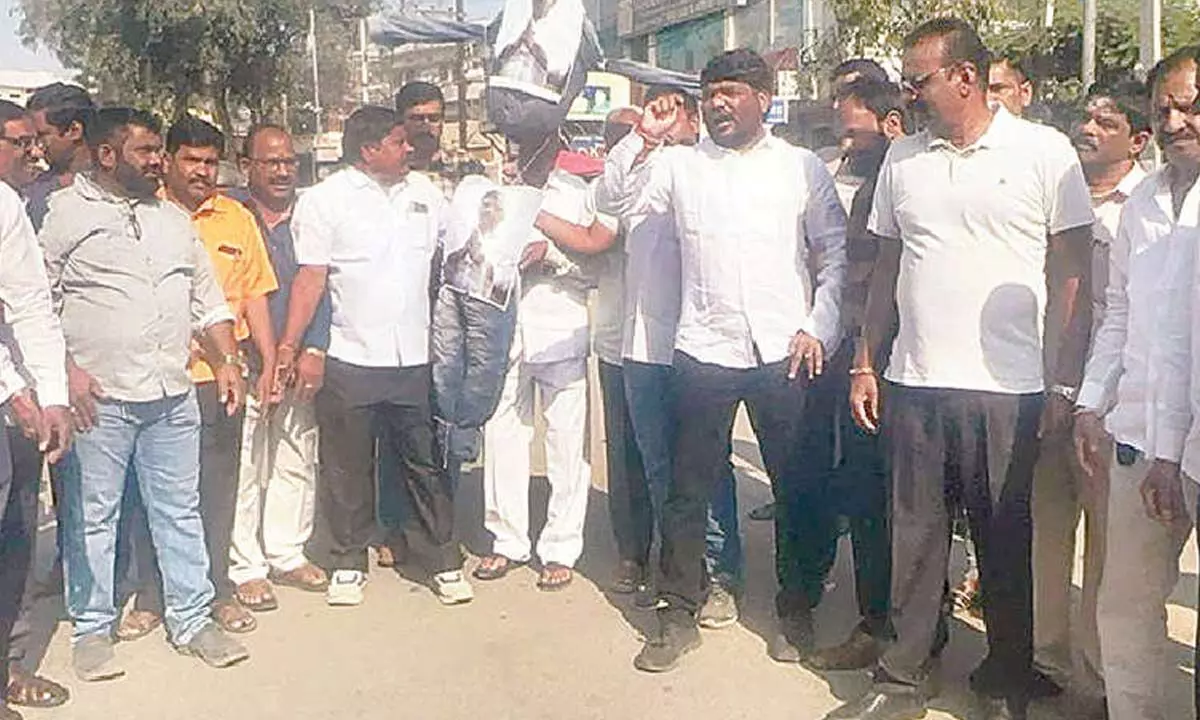 Protesters call for action against Congress MLC