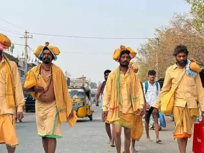 Shiva devotees begin their pilgrimage to Srisailam for Mahashivaratri