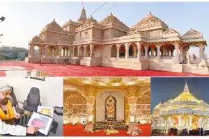 Stunning Ram Mandir replica attracts crowds in Prayagraj