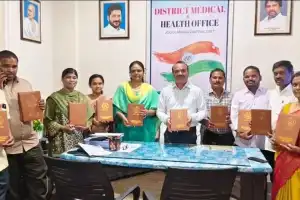 Telangana Health Education and Media Officers Association Launches Diary Calendar in Gadwal.