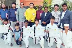 Young karate athletes win awards